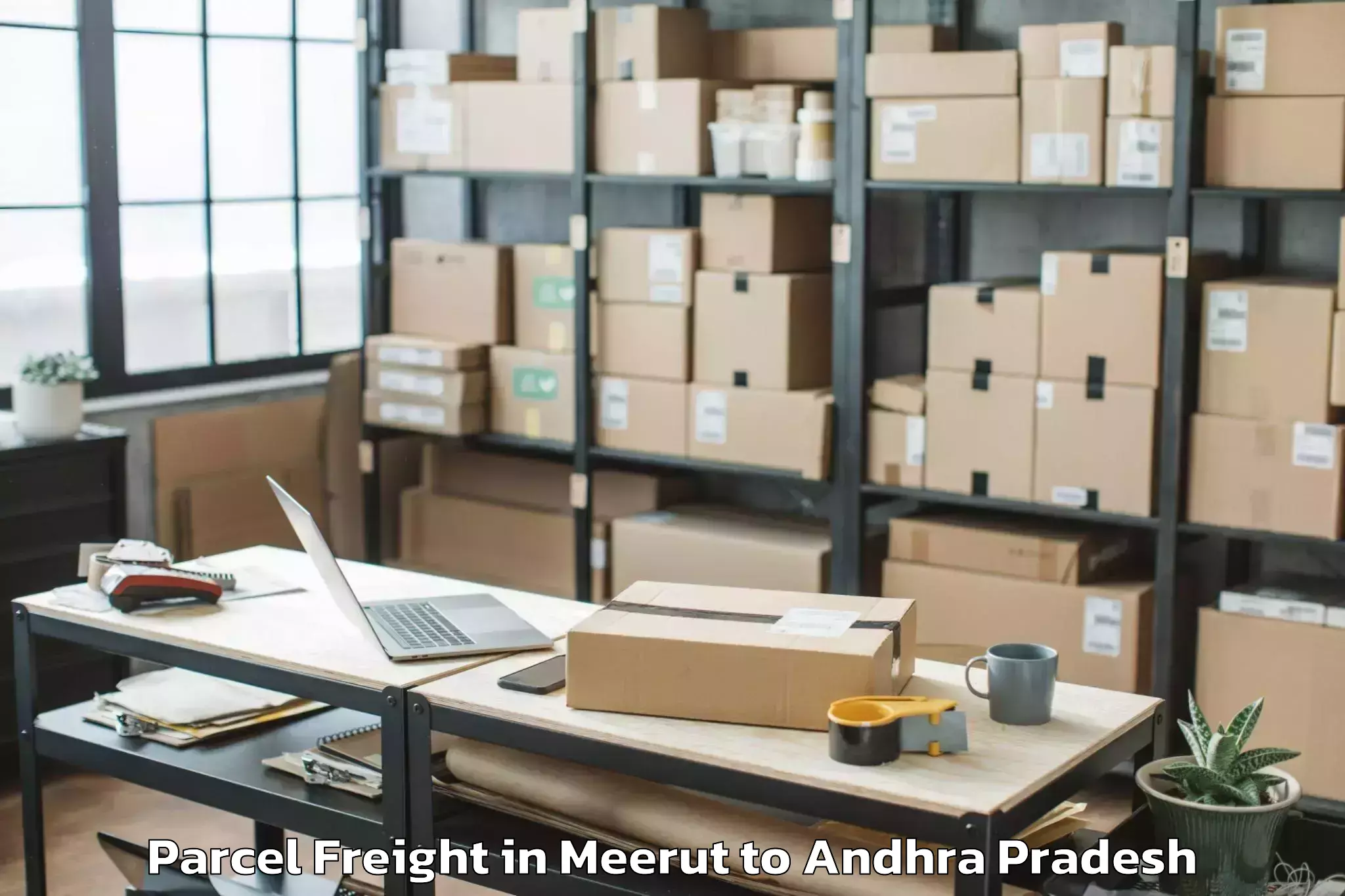 Quality Meerut to Seetharamapuram Parcel Freight